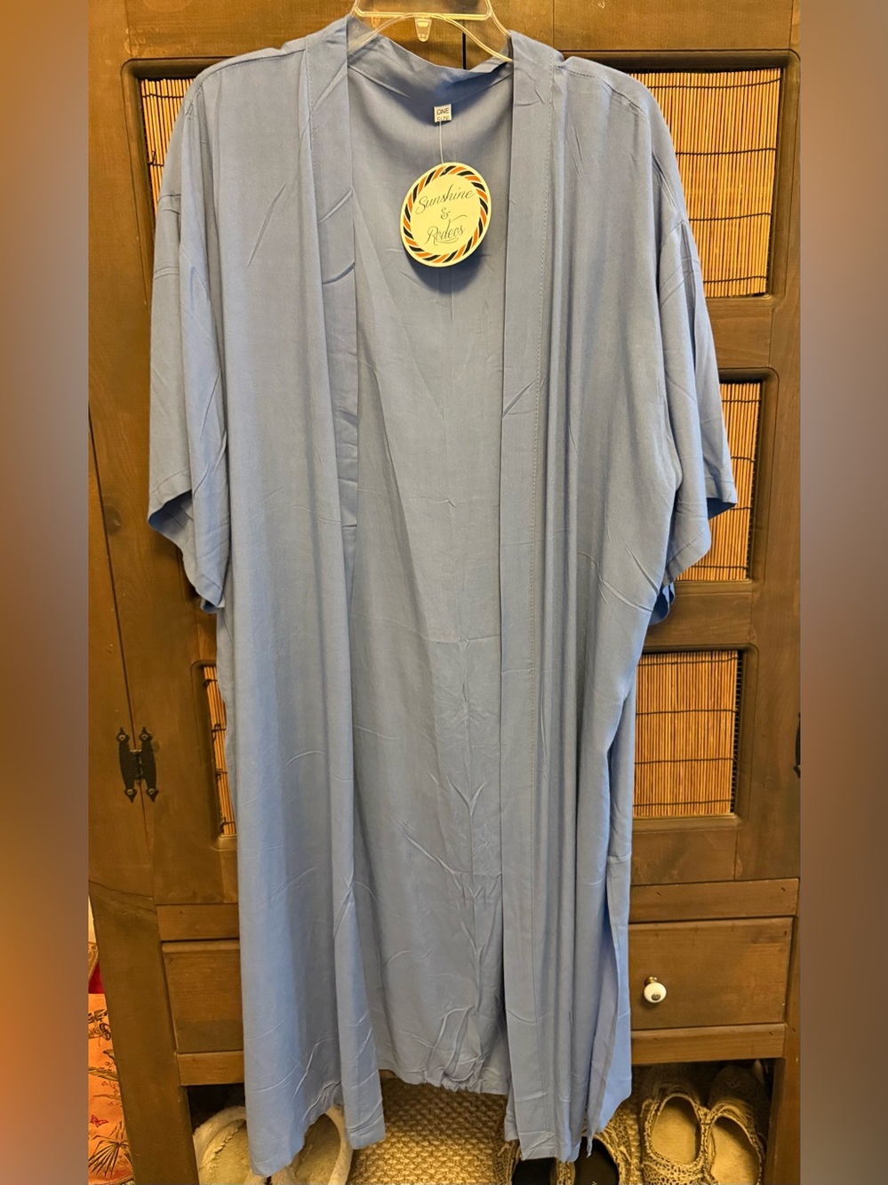Elegant Blue Women's Kimono